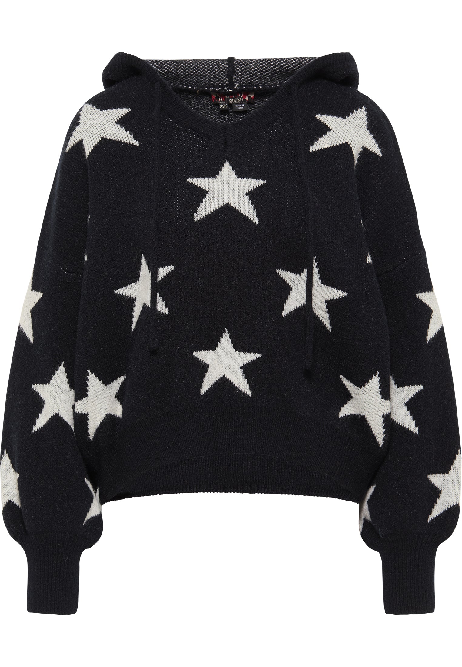 myMo ROCKS Damen Strickhoodie