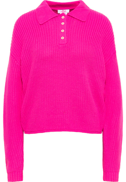 myMo Women's Knitted Polo Shirt