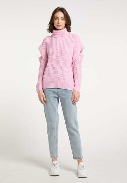 myMo Damen Rollkragenpullover