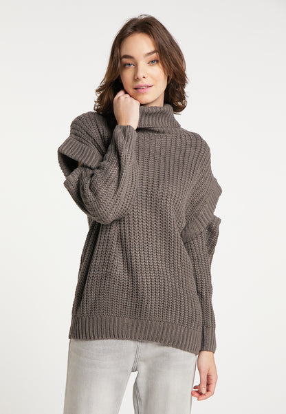 myMo Damen Rollkragenpullover