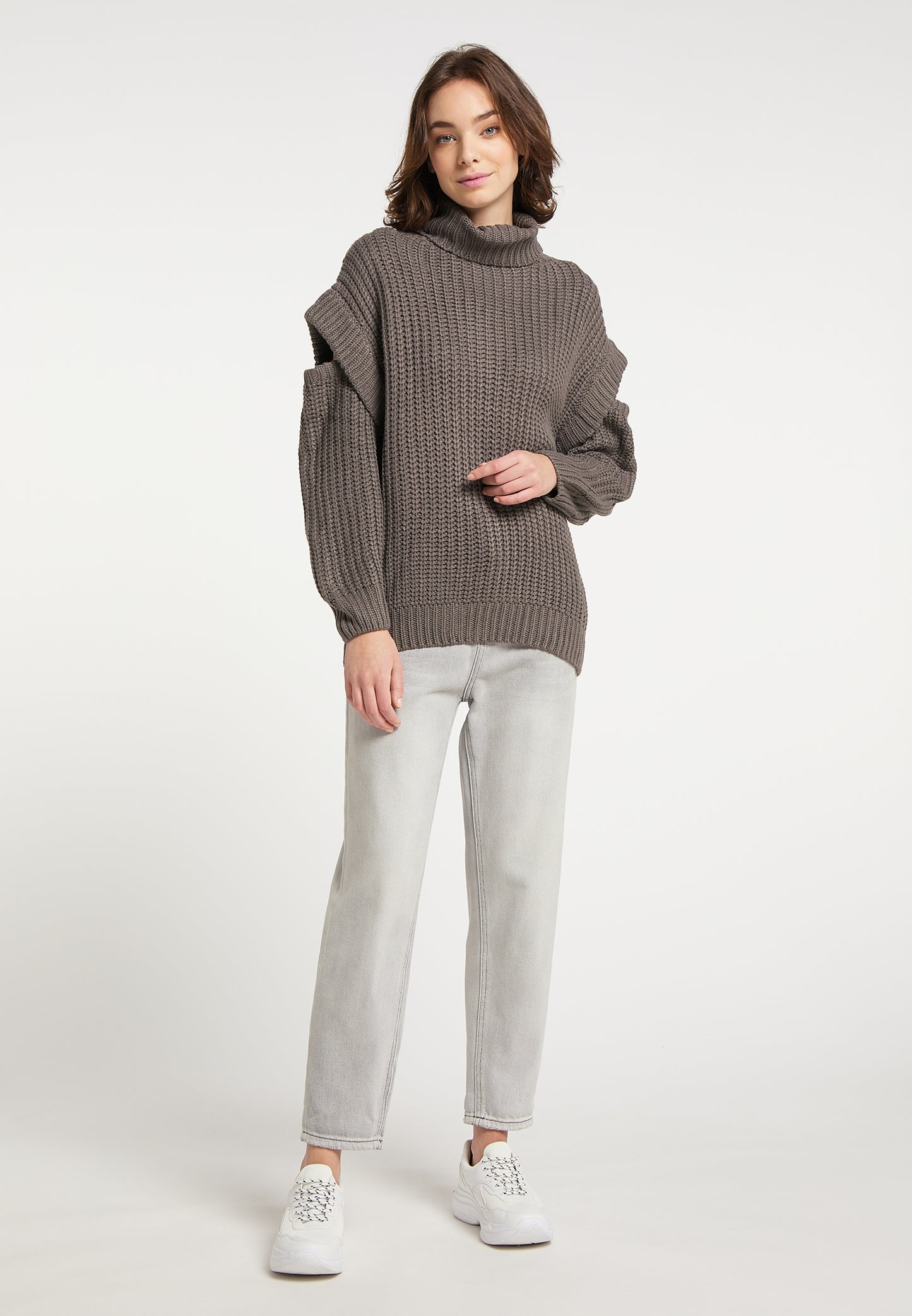 myMo Damen Rollkragenpullover