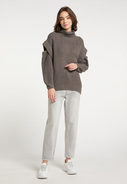 myMo Damen Rollkragenpullover