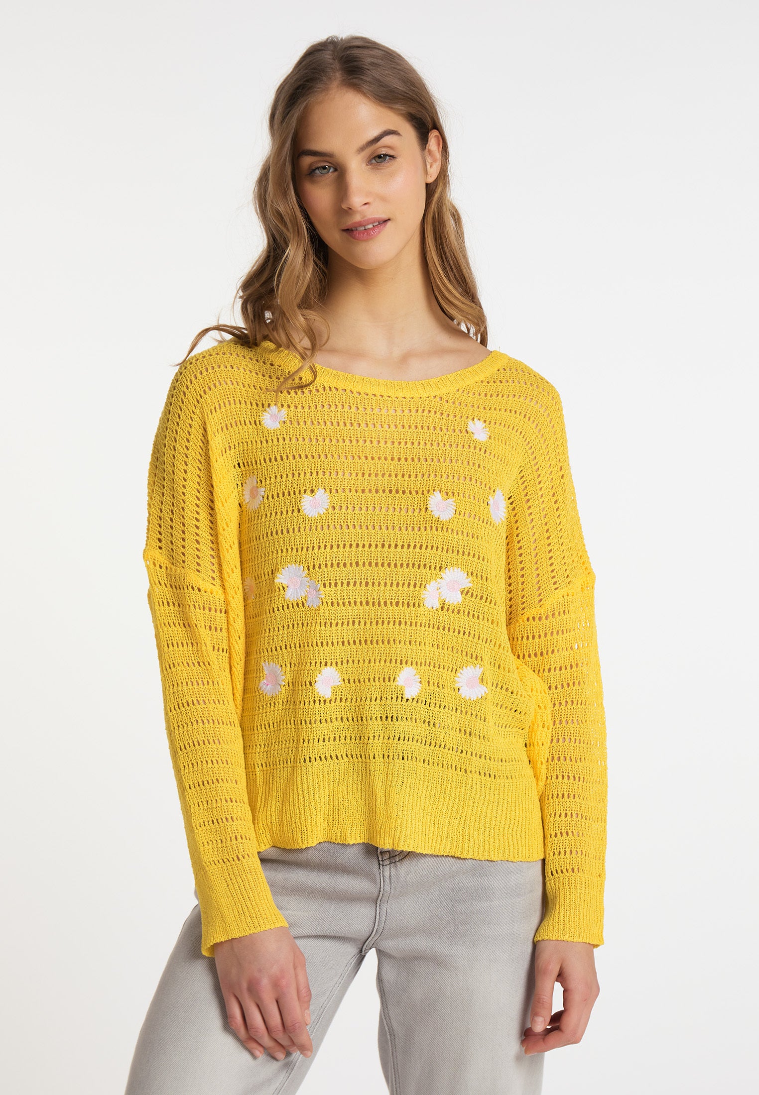 myMo Damen Strickpullover