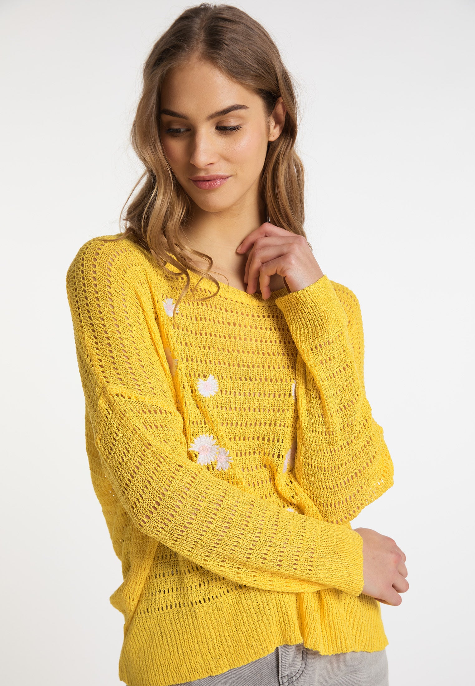 myMo Damen Strickpullover