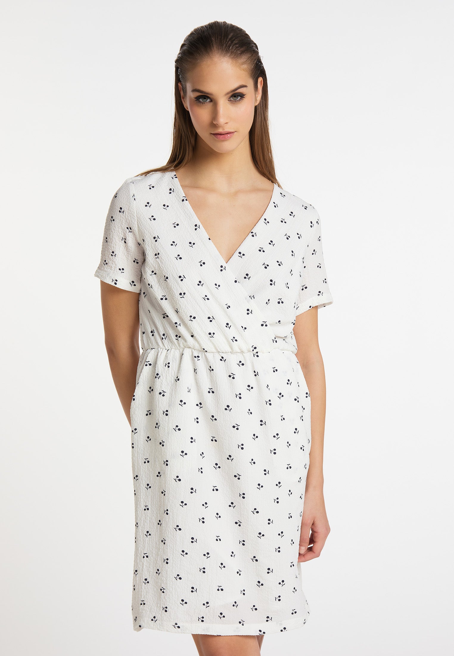 myMo ROCKS Damen Kirschenmuster Kleid