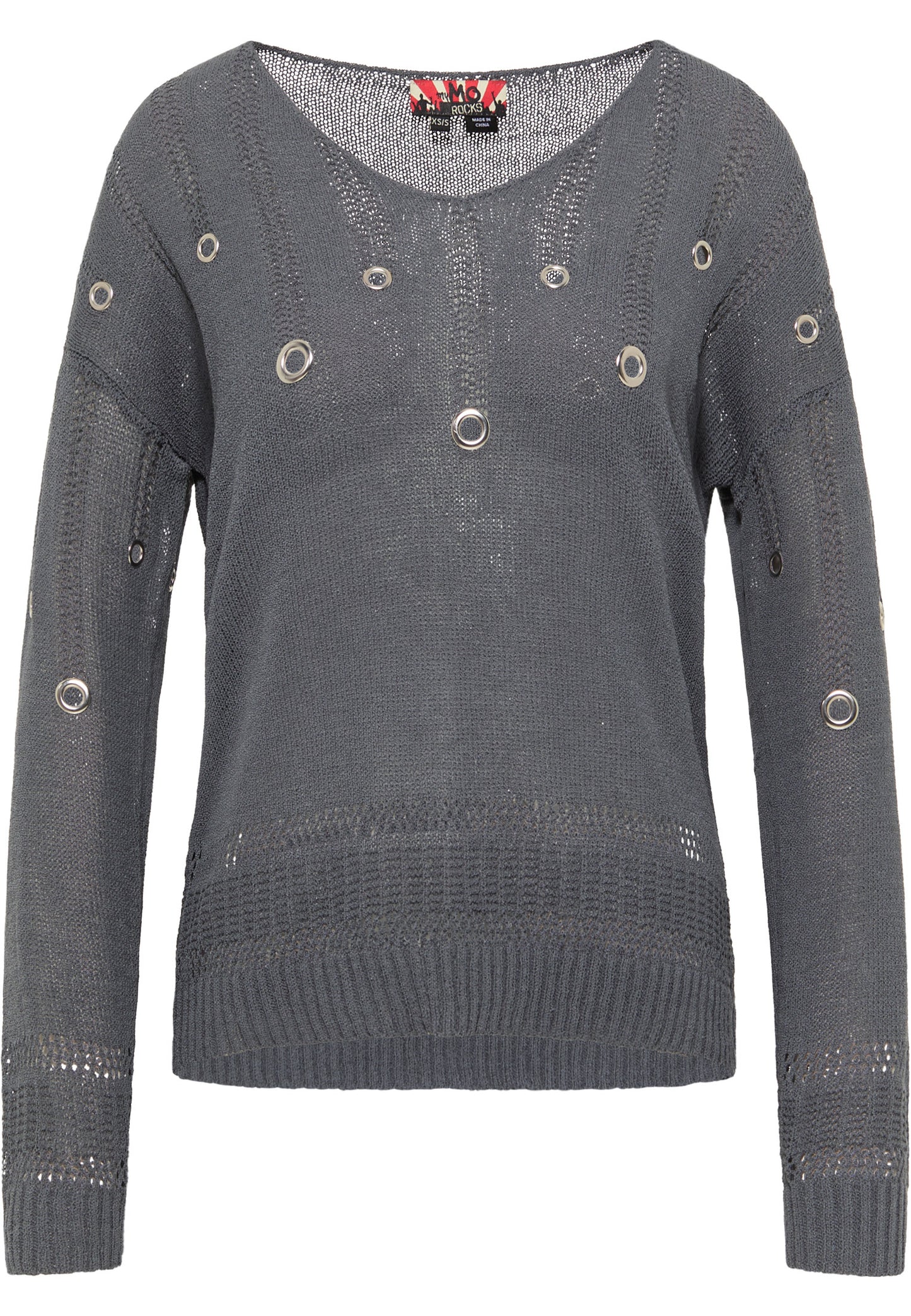 myMo ROCKS damski sweter dzianinowy