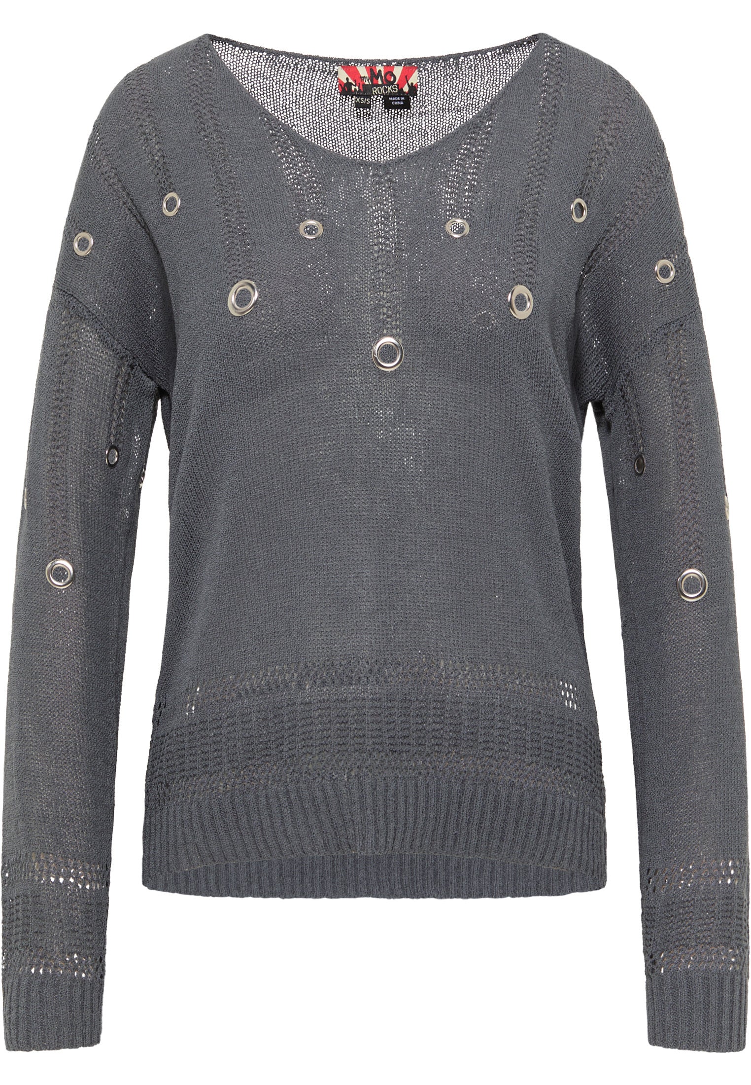 myMo ROCKS damski sweter dzianinowy