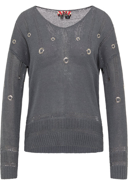 myMo ROCKS damski sweter dzianinowy