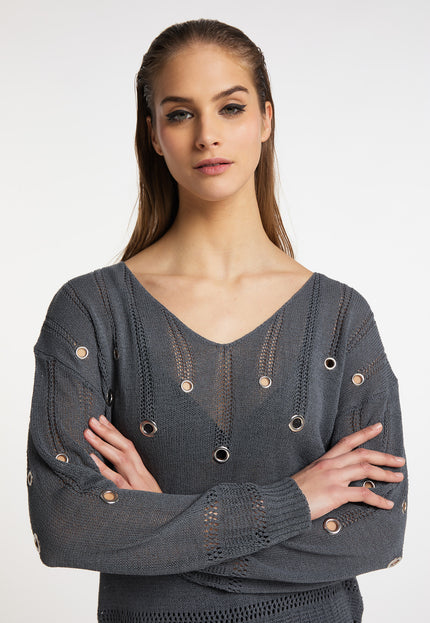 myMo ROCKS Damen Strickpullover