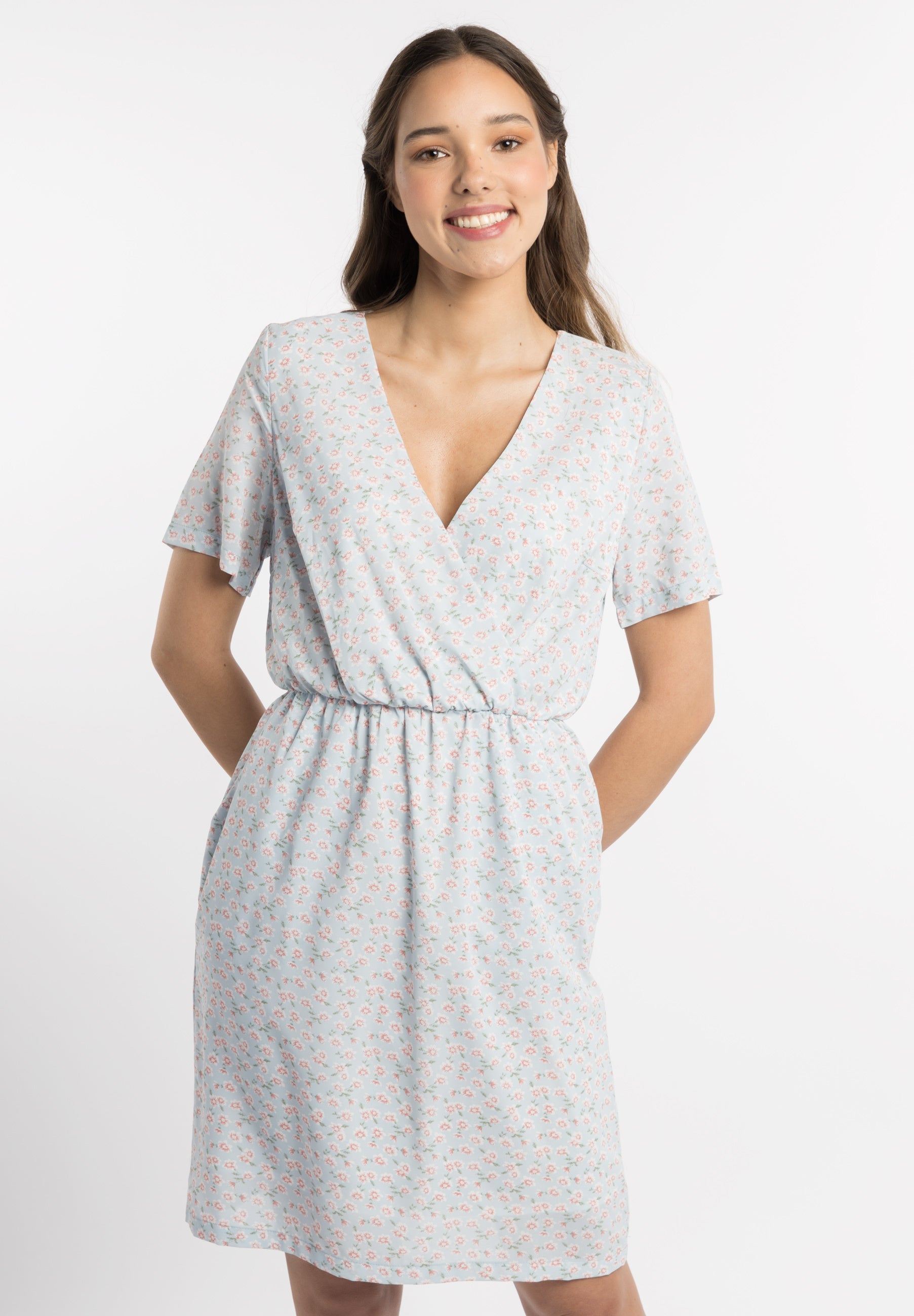 myMo Damen Kleid mit Blumenmuster