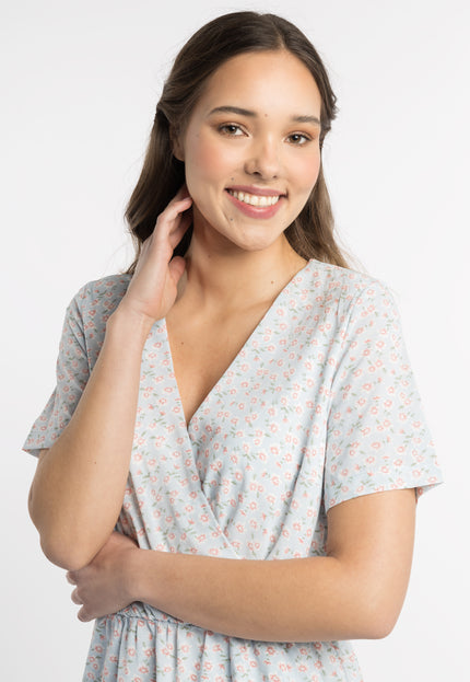 myMo Damen Kleid mit Blumenmuster