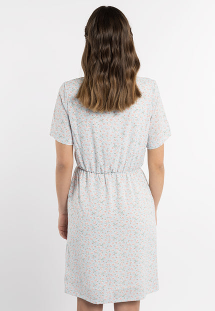 myMo Damen Kleid mit Blumenmuster