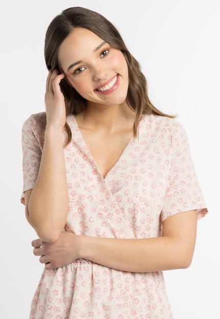 myMo Kobieca Kleid z Kwiatowym Wzorem