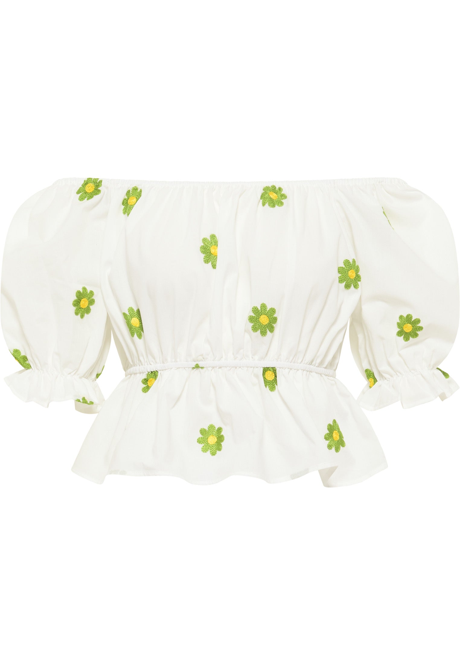 myMo Women's Embroidered Cropped Blouse