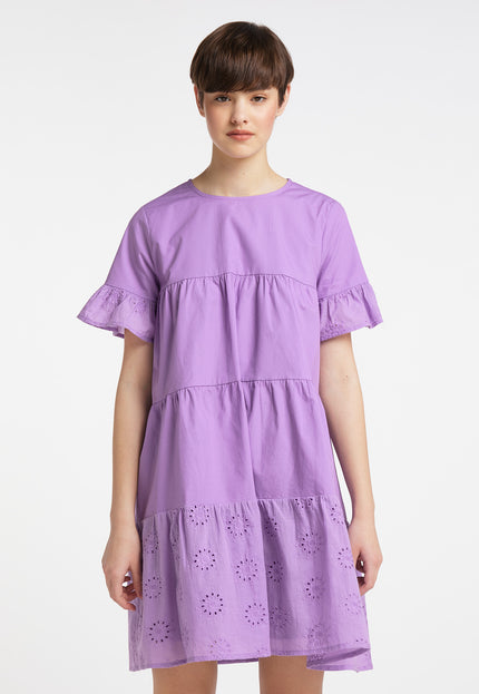 myMo Kobieca Kleid z koronką oczkową