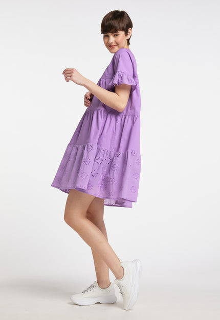 myMo Kobieca Kleid z koronką oczkową