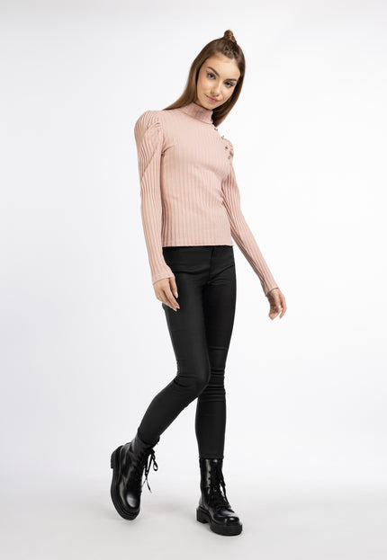 myMo ROCKS Damski sweter z prążkowanej dzianiny