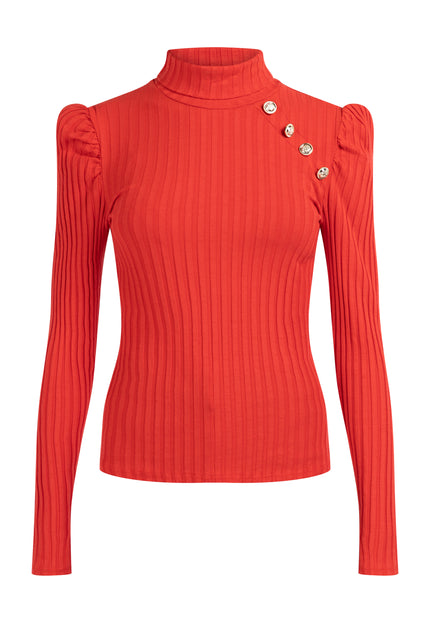 myMo ROCKS Damski sweter z prążkowanej dzianiny