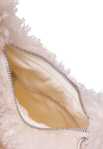 myMo Damen Tasche mit Teddyfell