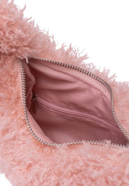 myMo Damen Tasche mit Teddyfell