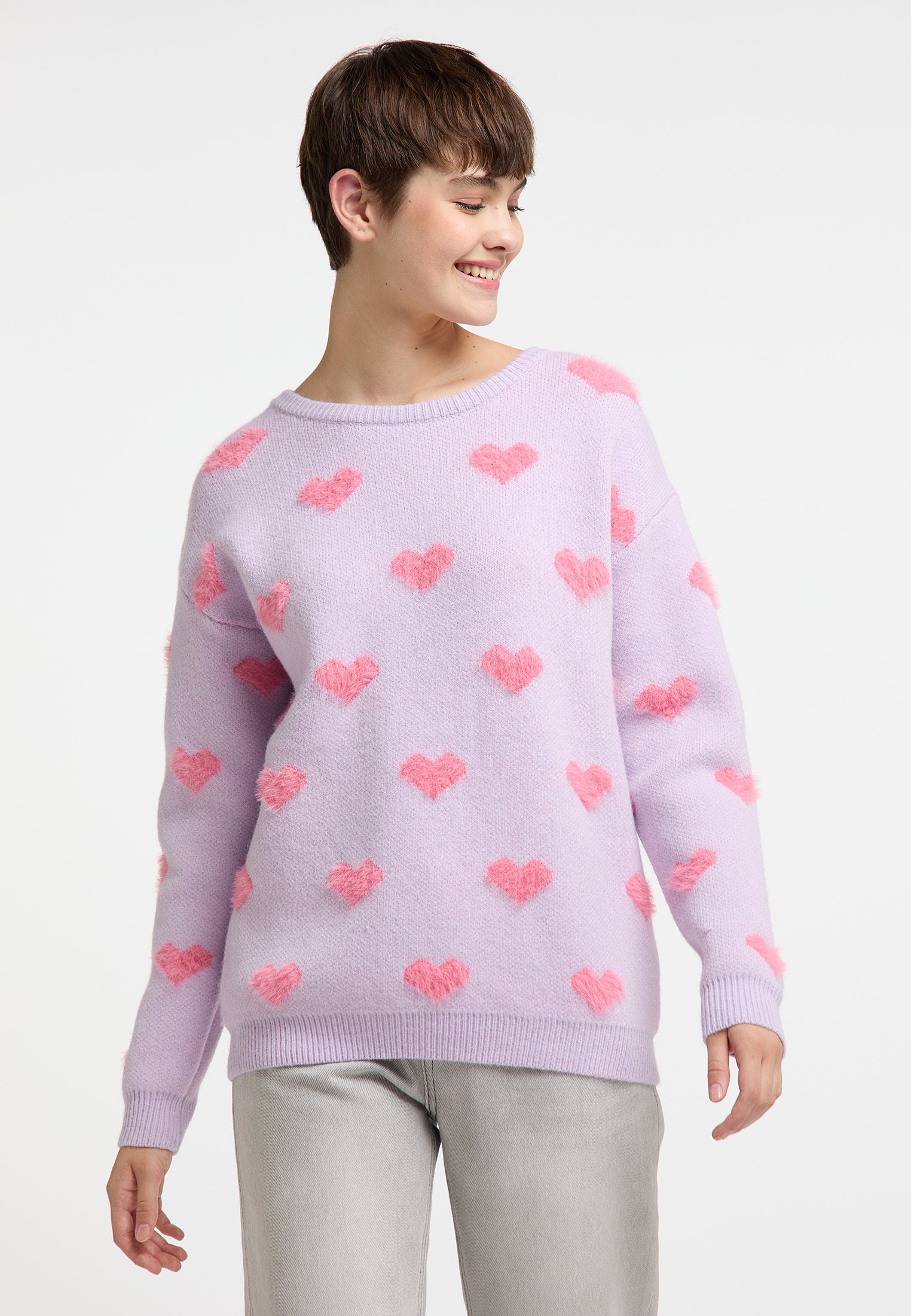 myMo Damen Strickpullover
