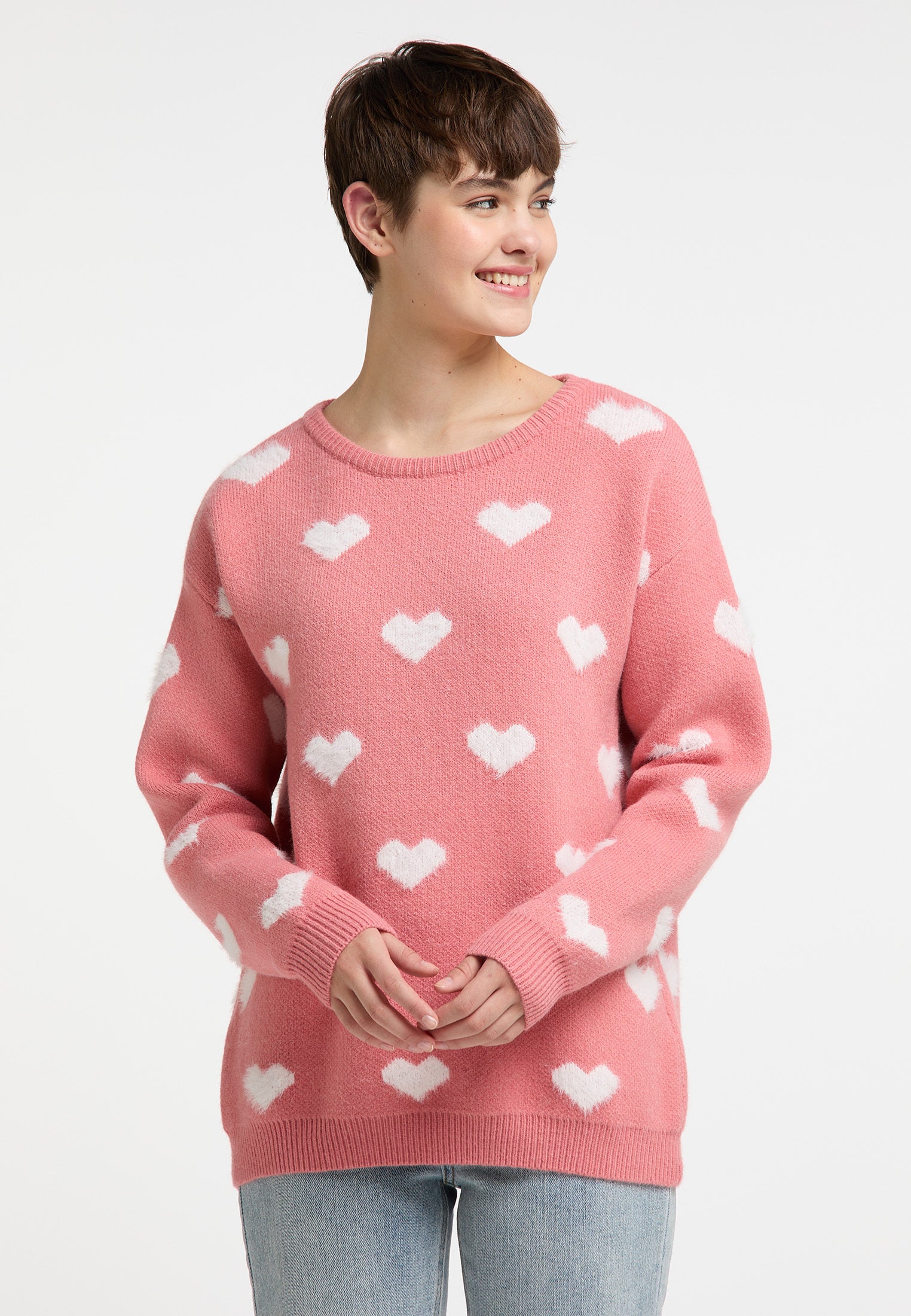 myMo Damen Strickpullover