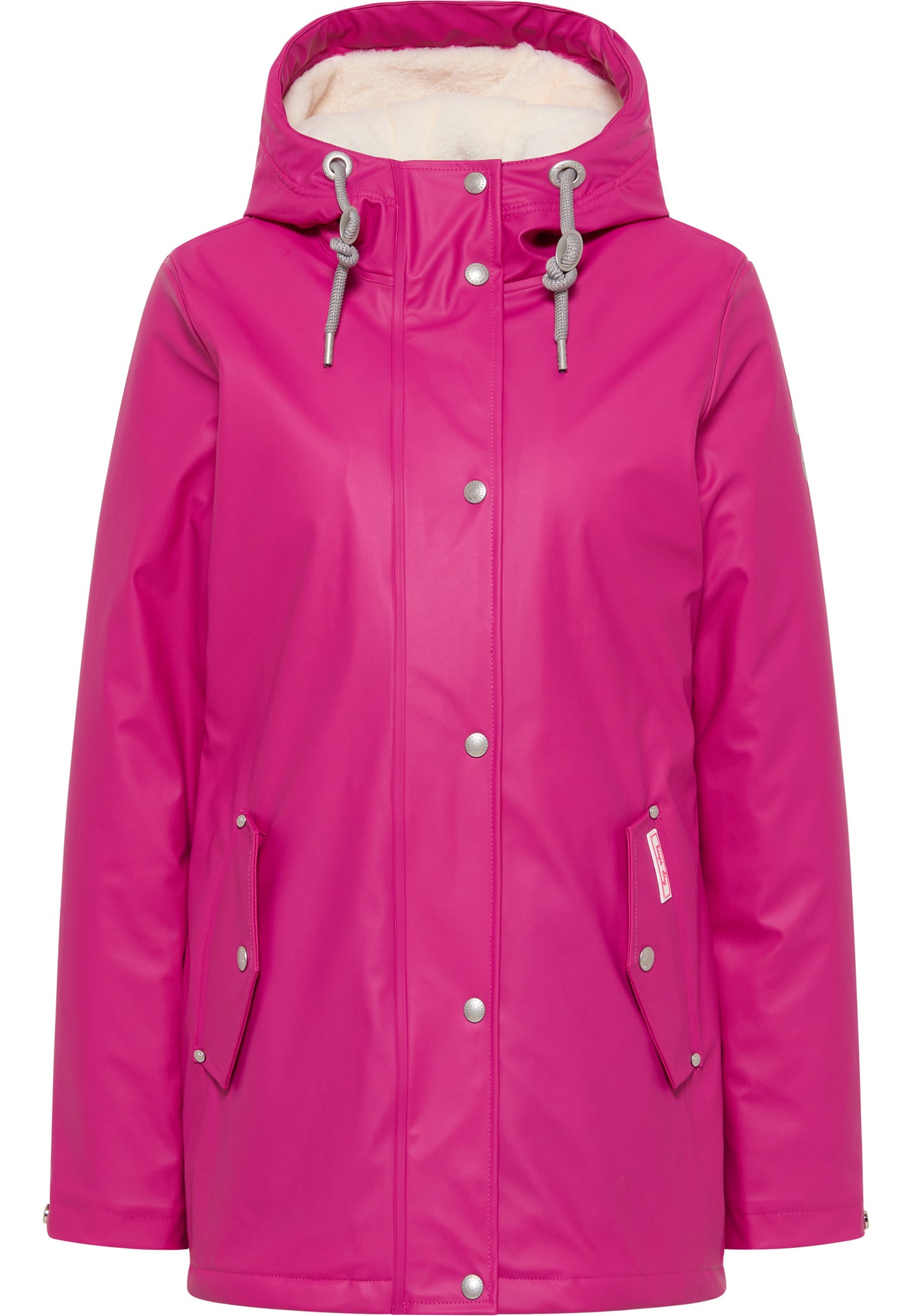 myMo Women's Rain Jacket With Faux Fur Lining