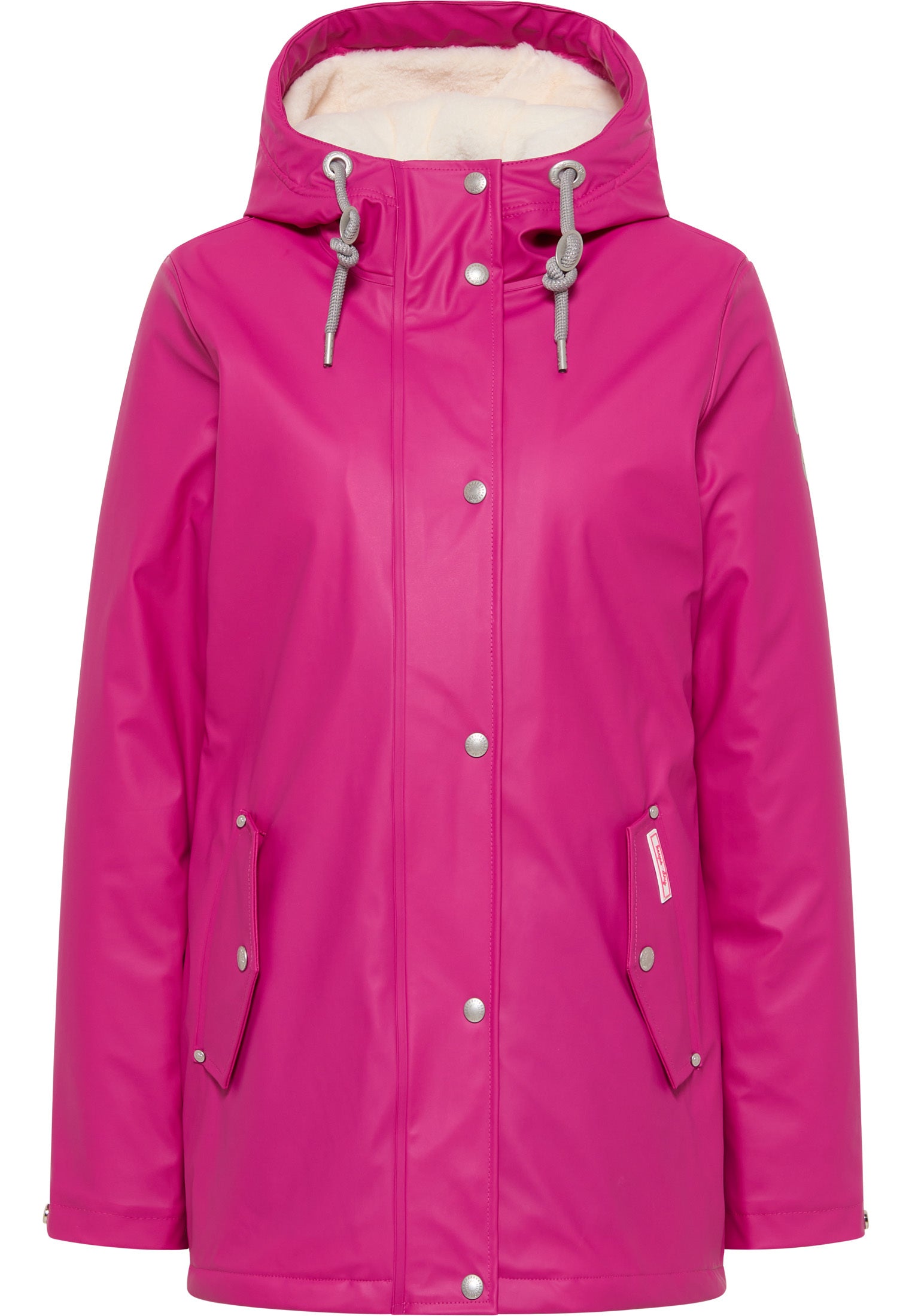 myMo Women's Rain Jacket With Faux Fur Lining