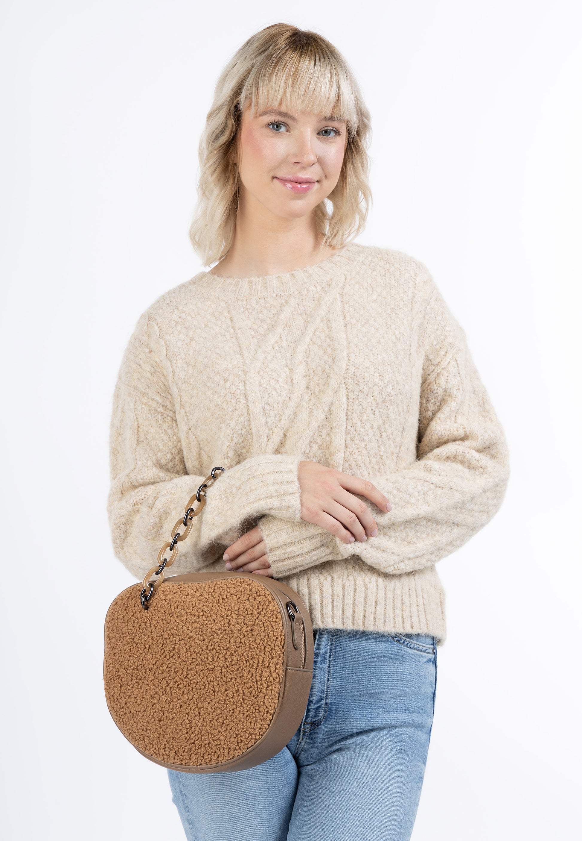 myMo damska torebka z futrem