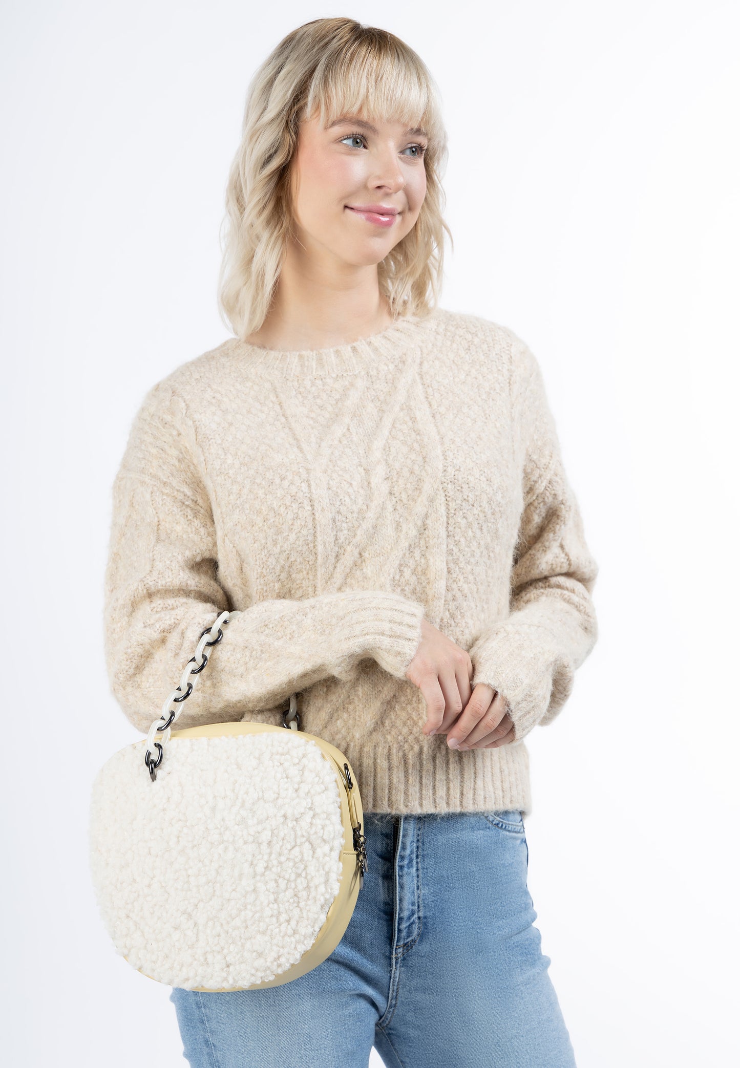 myMo damska torebka z futrem