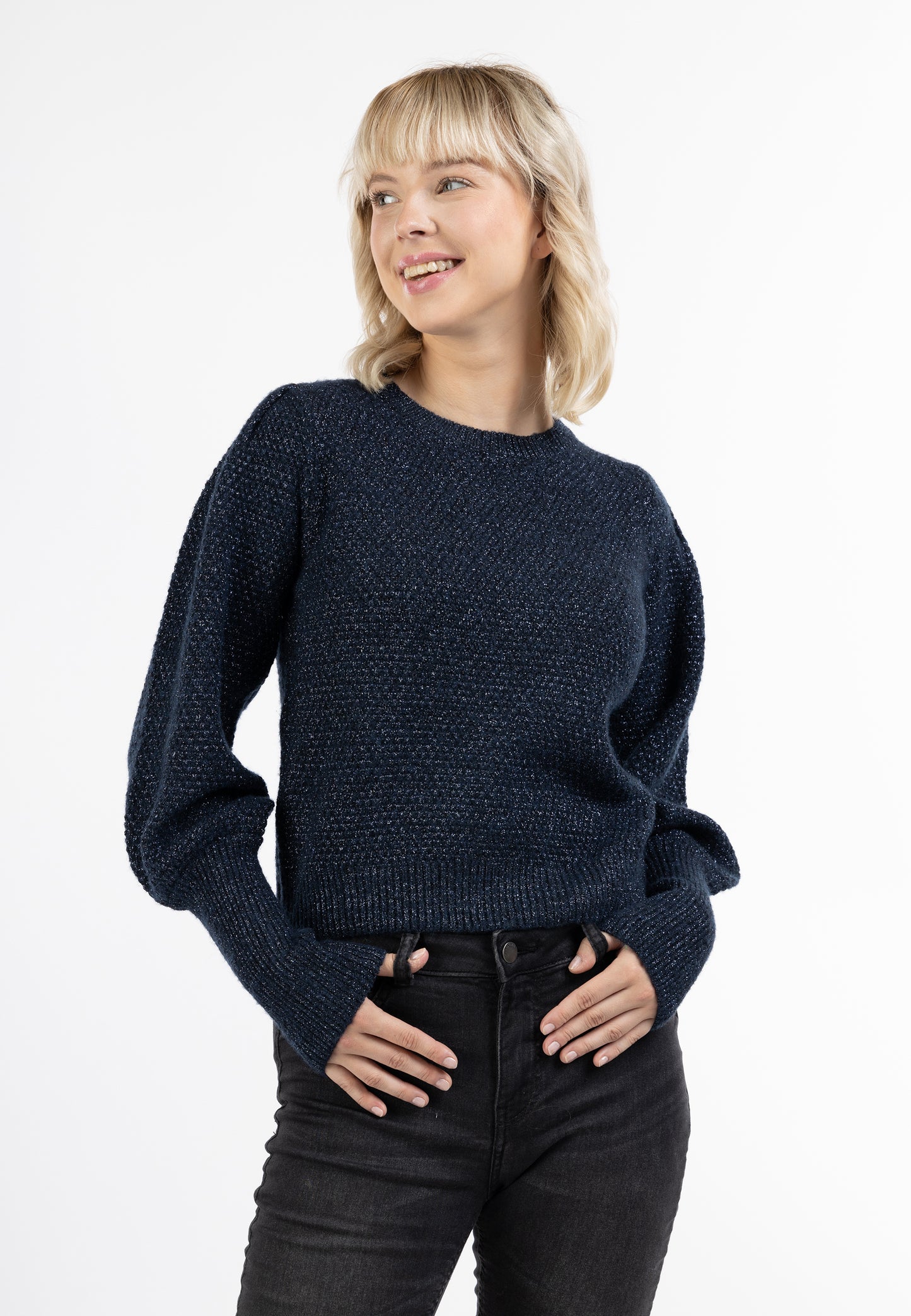 myMo Damen Strickpullover