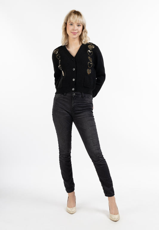 myMo Damen Strickjacke