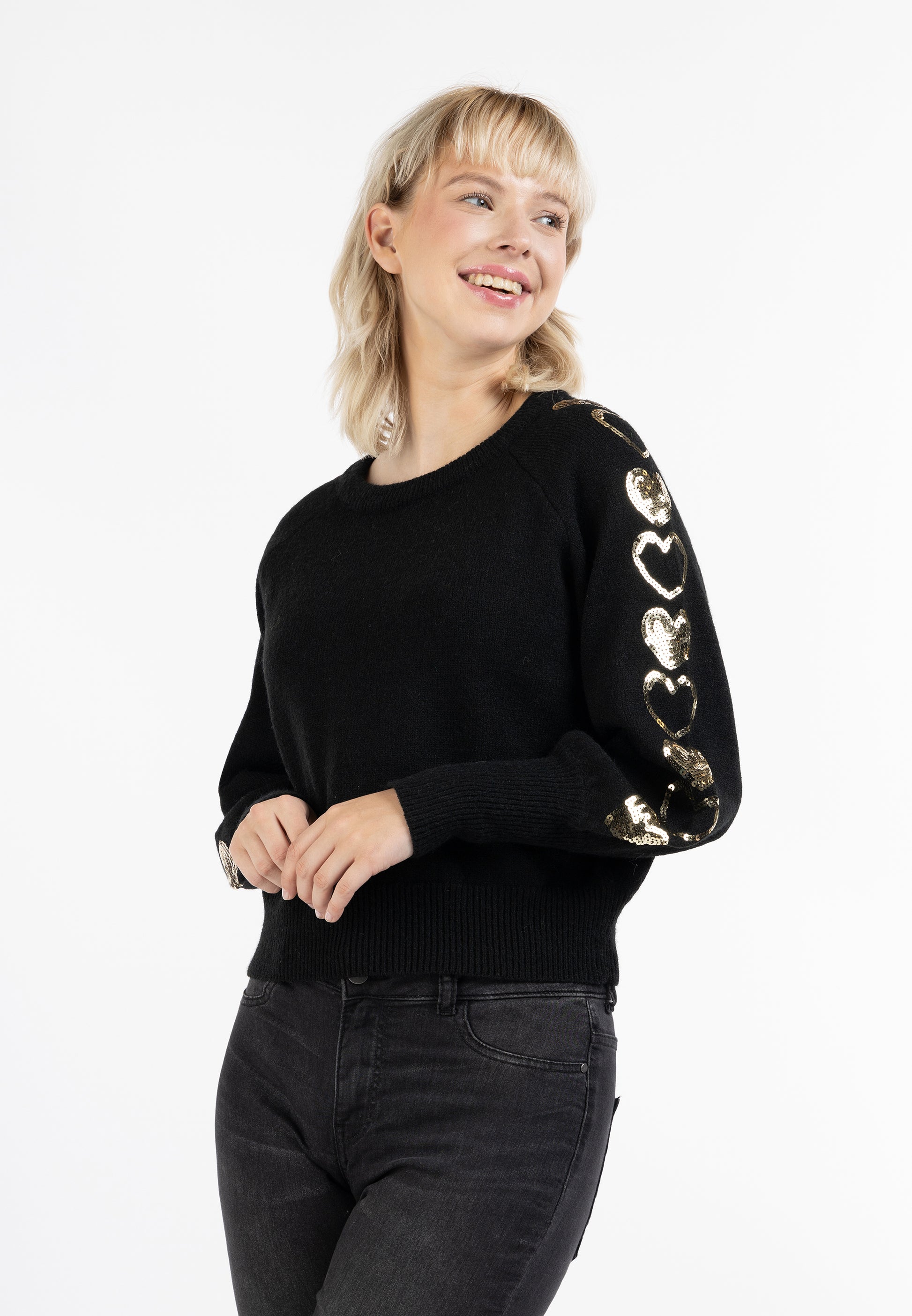 myMo Damen Strickpullover