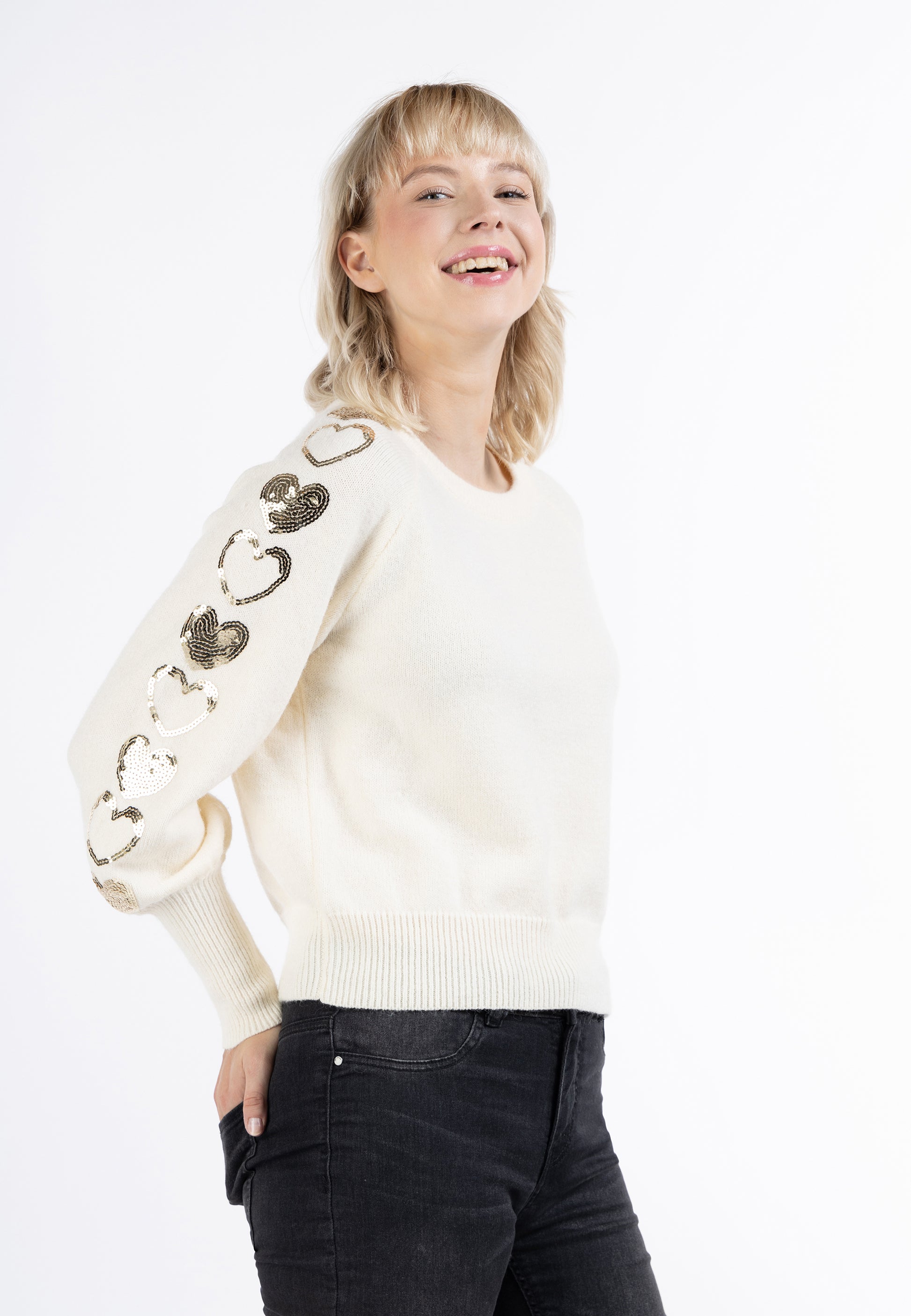myMo Damen Strickpullover
