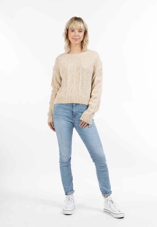 myMo Damen Strickpullover
