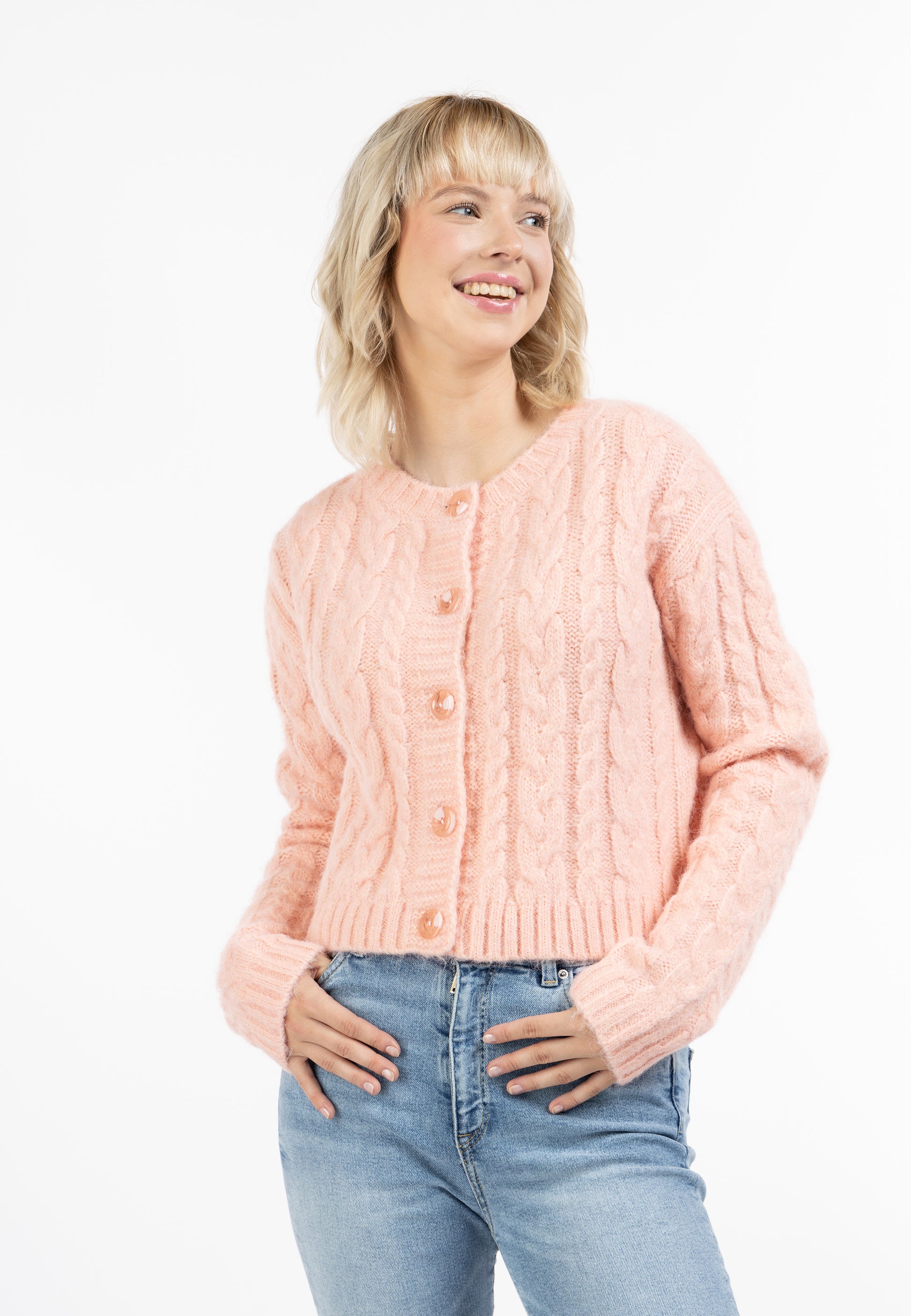 myMo Damen Strickjacke