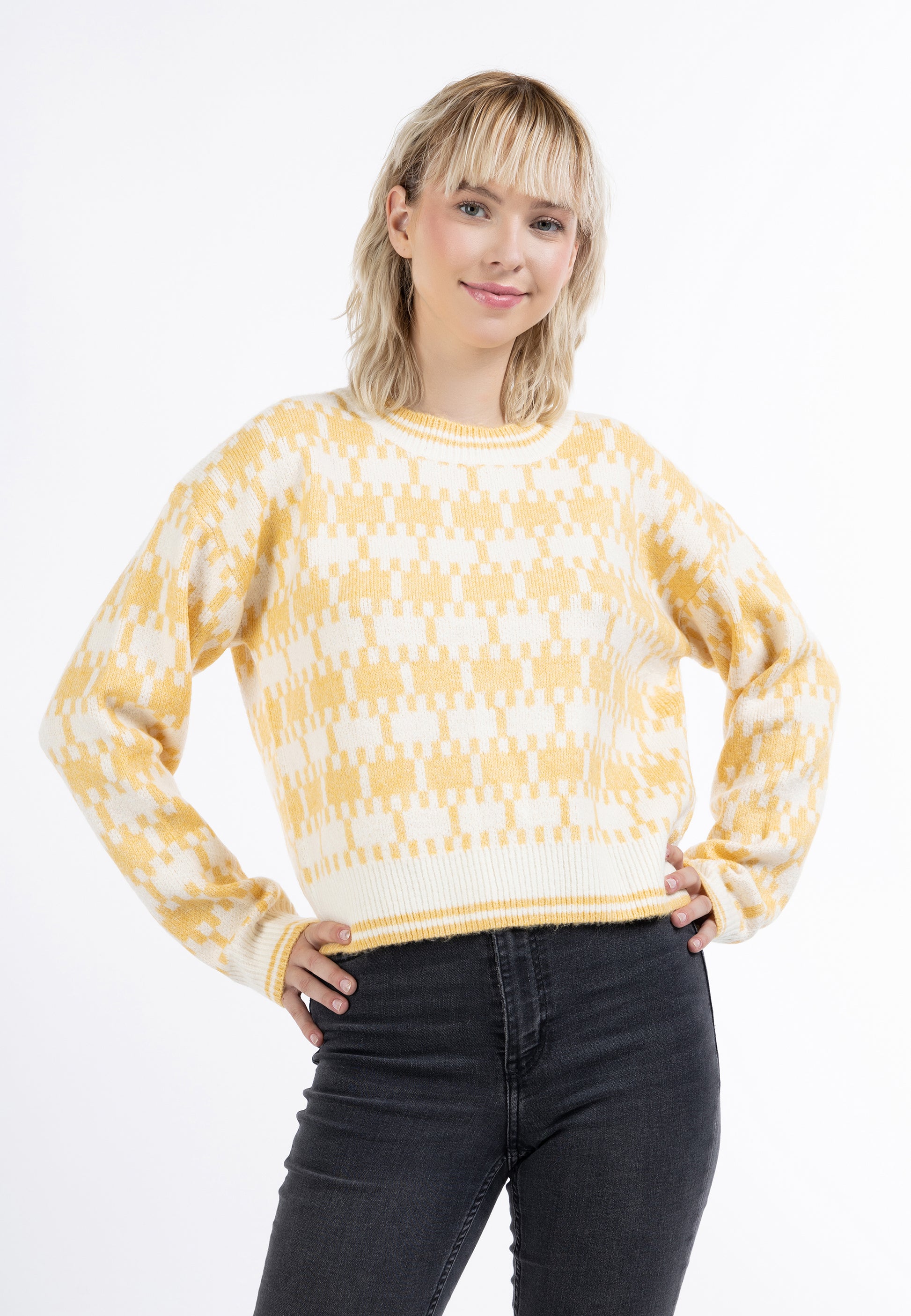 myMo Damen Strickpullover