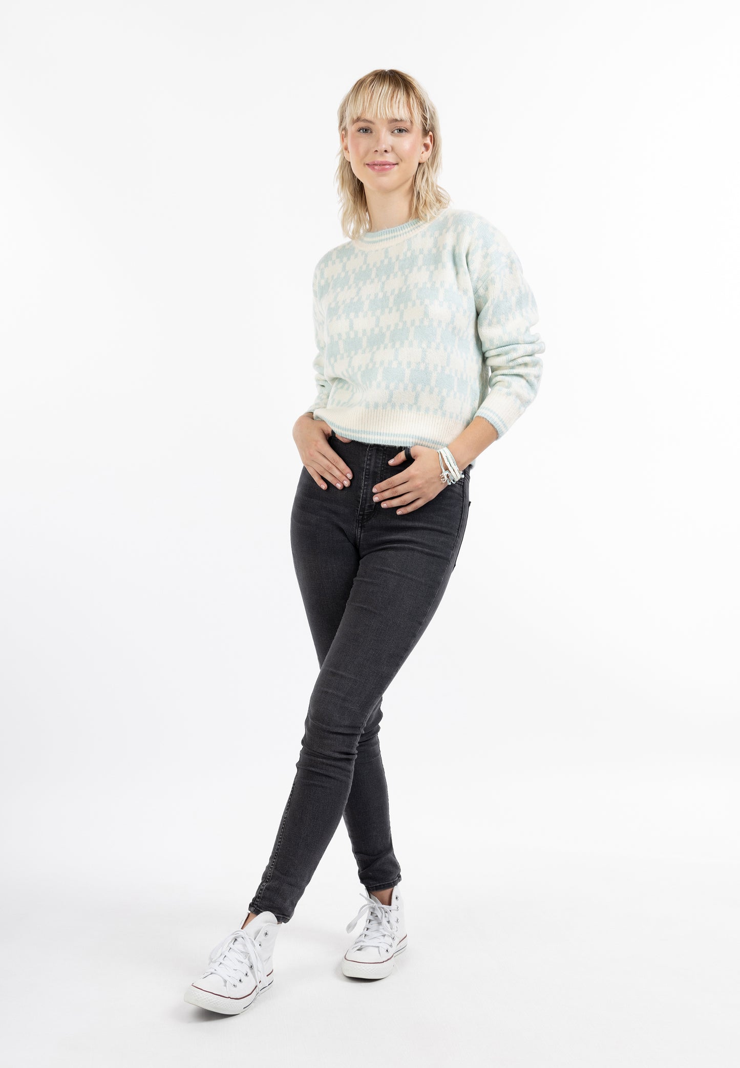 myMo Damen Strickpullover