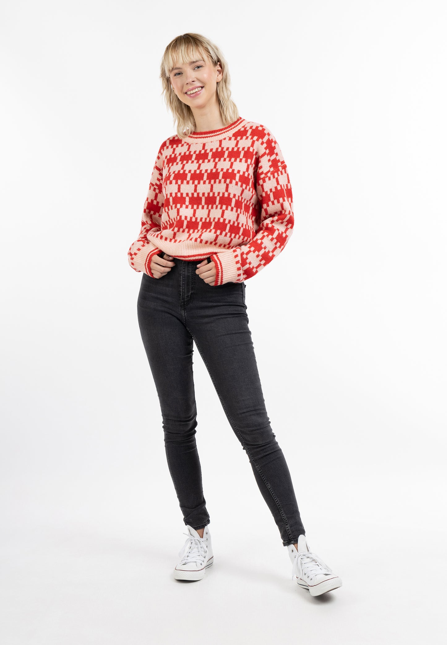 myMo Damen Strickpullover