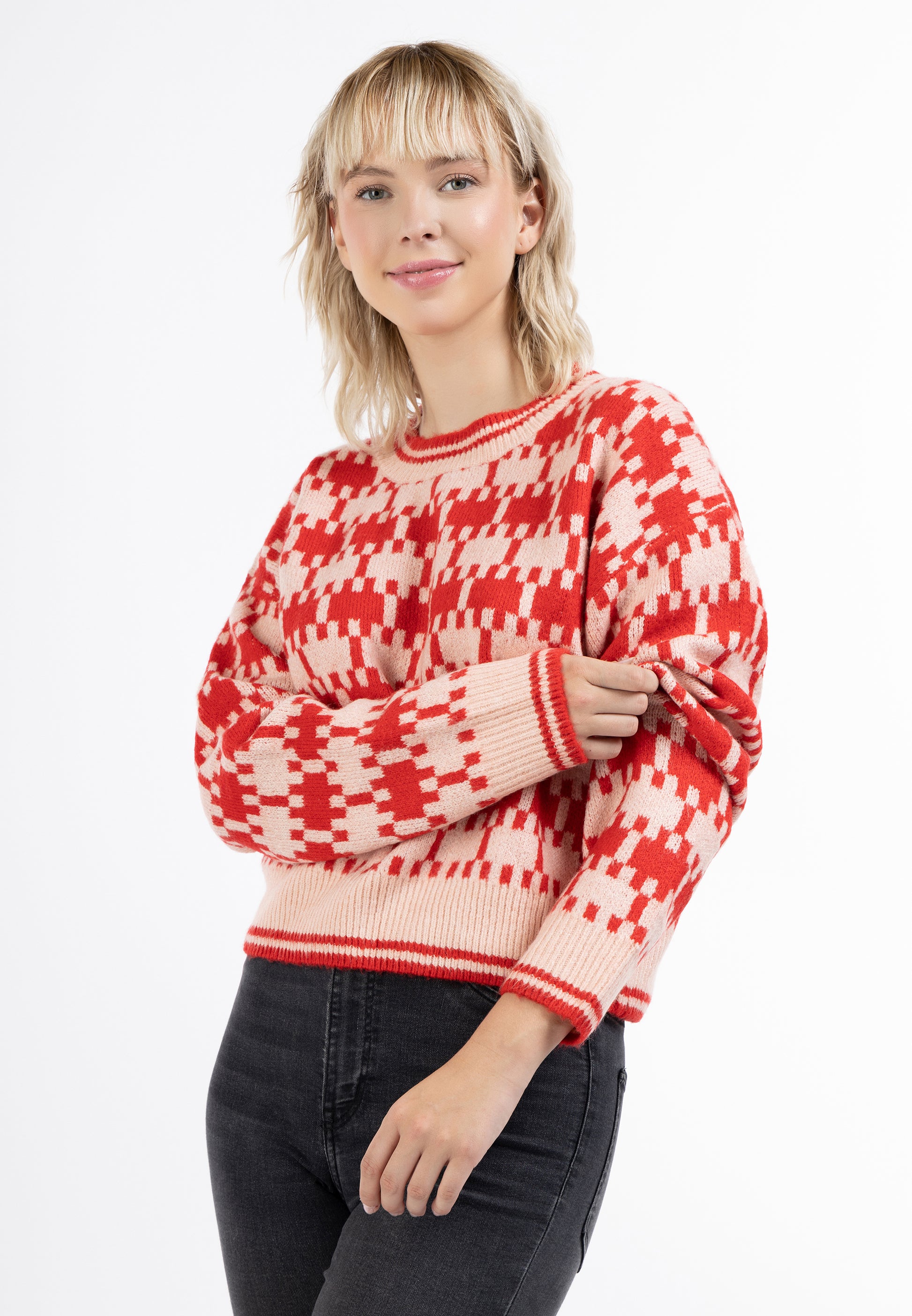 myMo Damen Strickpullover