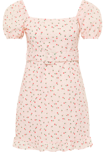 myMo Damen Kurzarm Mini Kleid