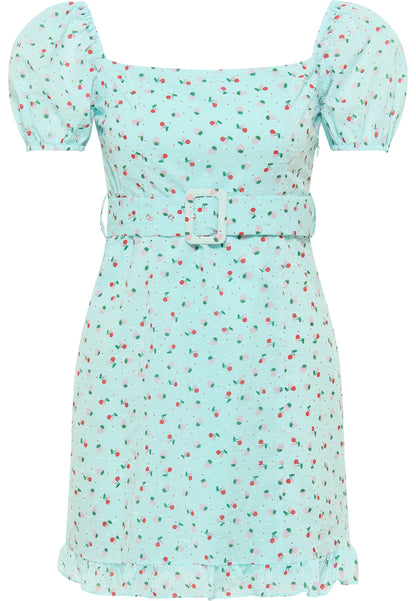 myMo Damen Kurzarm Mini Kleid