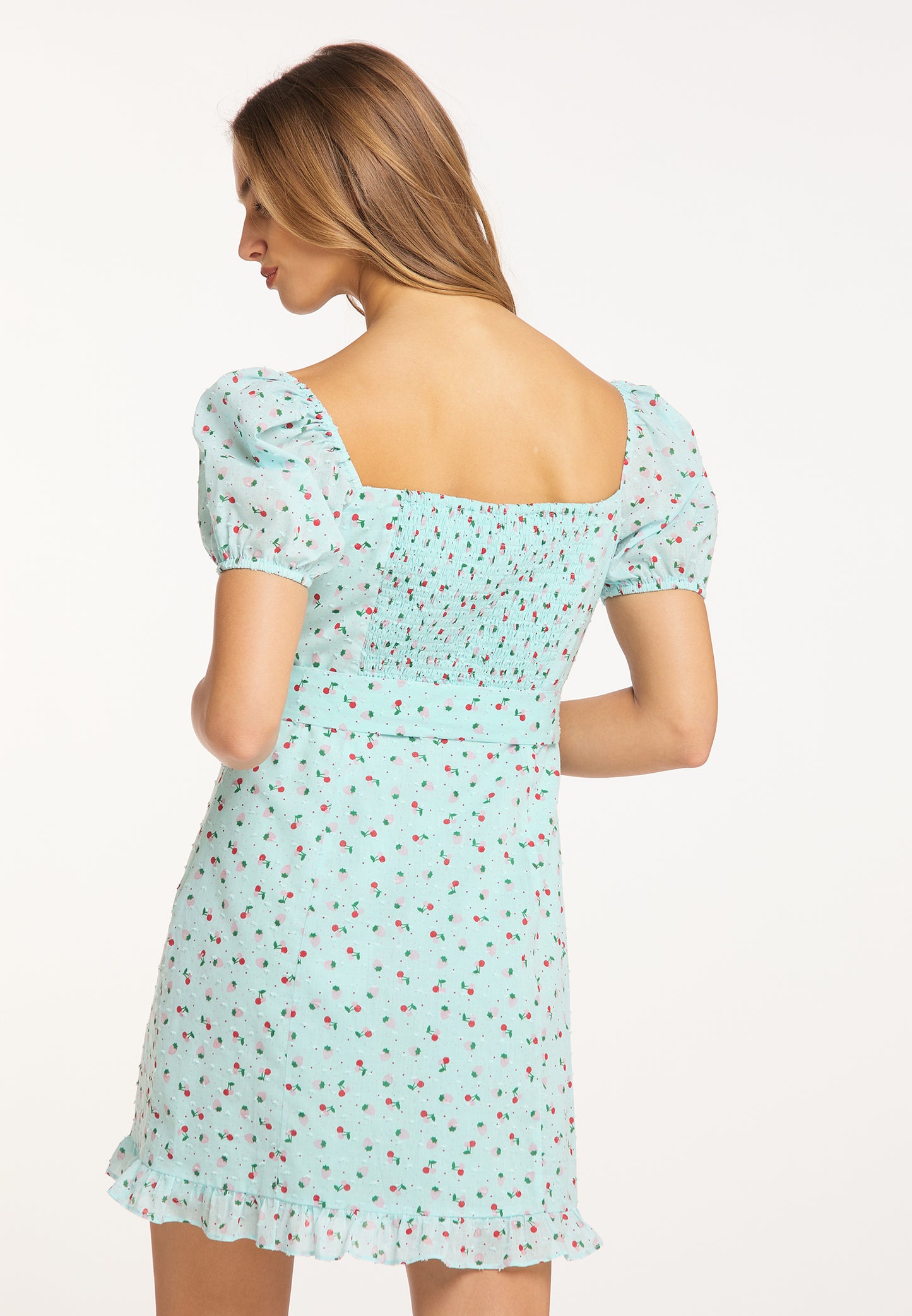 myMo Damen Kurzarm Mini Kleid