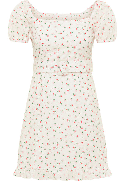 myMo Damen Kurzarm Mini Kleid