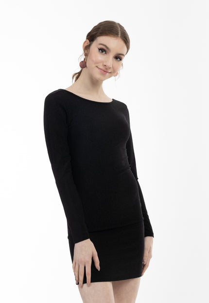 myMo at night Damska dzianinowa sukienka z długim rękawem Kleid Mini