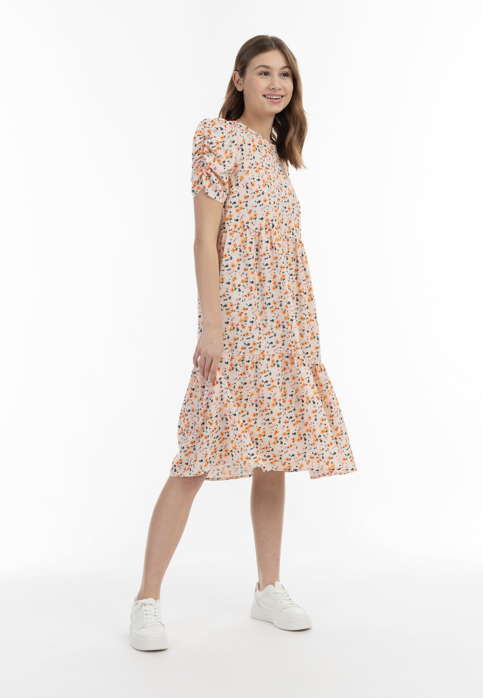 myMo Women's Midi Short Sleeve Dress