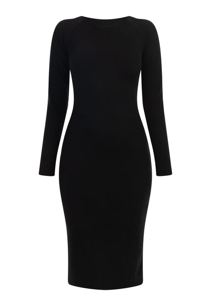 myMo at night Damska Midi z Długim Rękawem Kleid