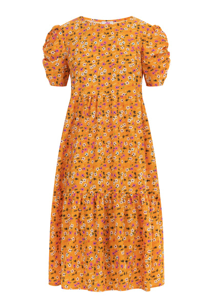 myMo Women's Midi Short Sleeve Dress