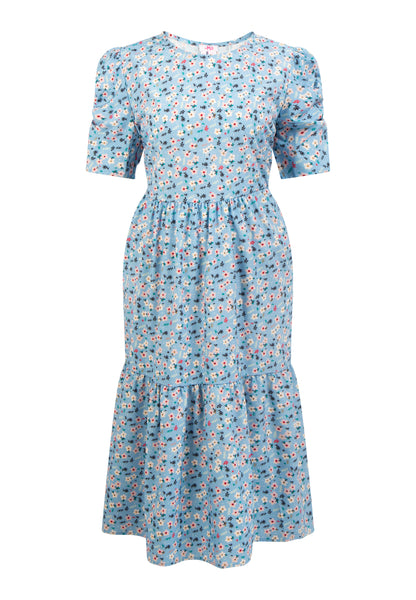 myMo Women's Midi Short Sleeve Dress