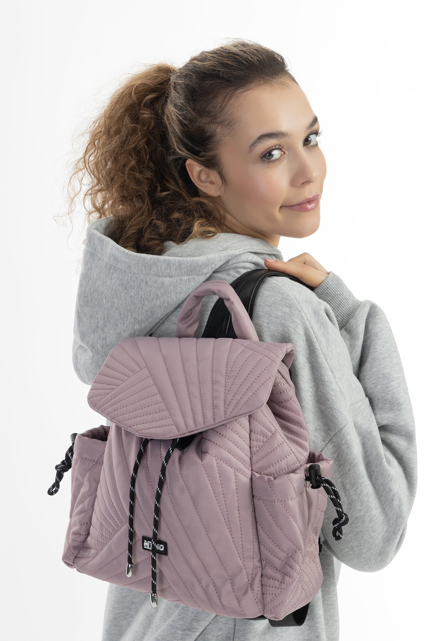myMo ATHLSR Damen Rucksack mit gestepptem Muster